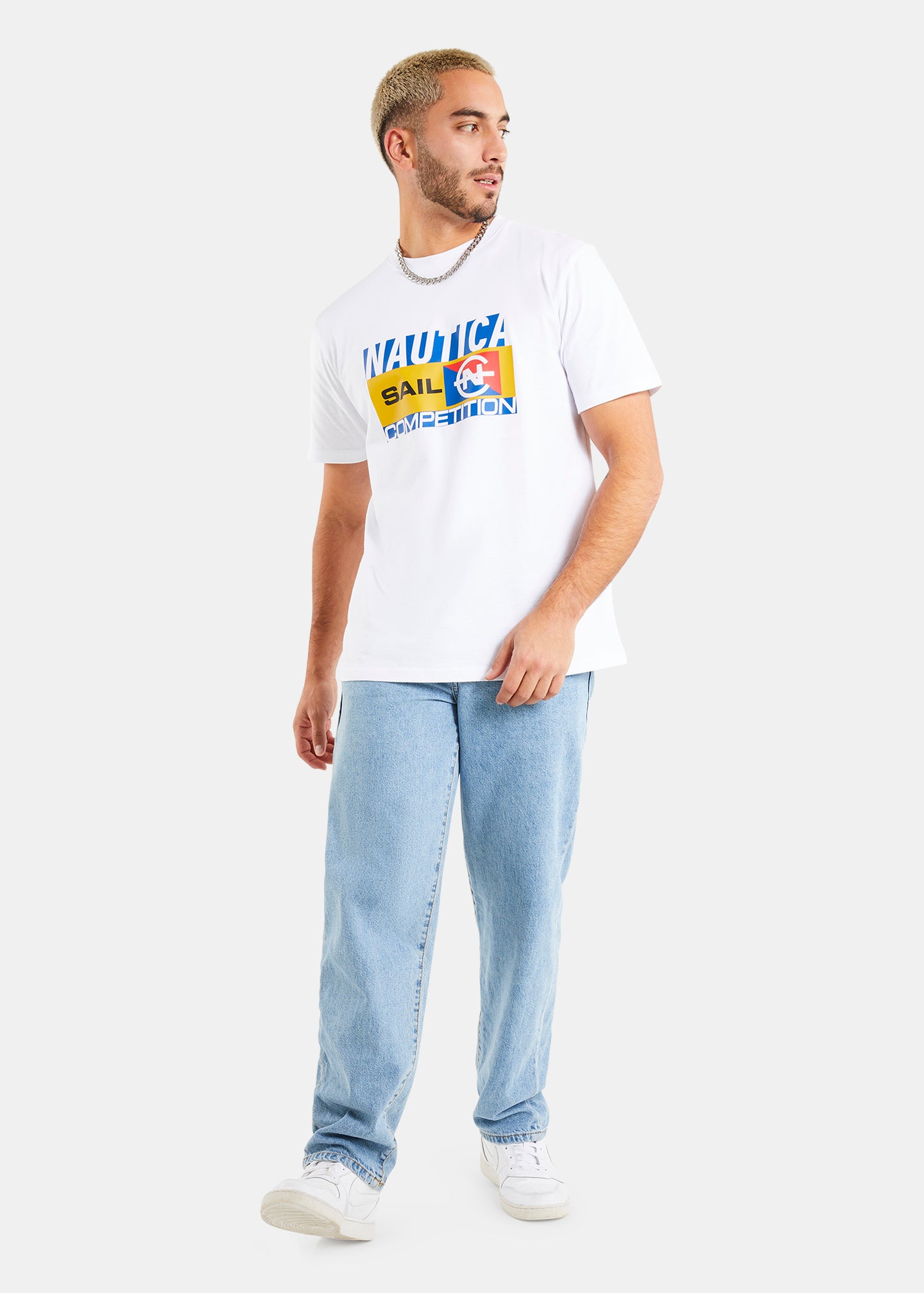 Nautica Competition Pilton T-Shirt - White - Full Body