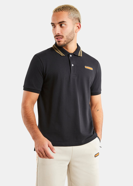 Nautica Competition Nolan Polo Shirt - Black - Front