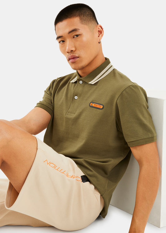 Nautica Competition Nolan Polo Shirt - Khaki - Front