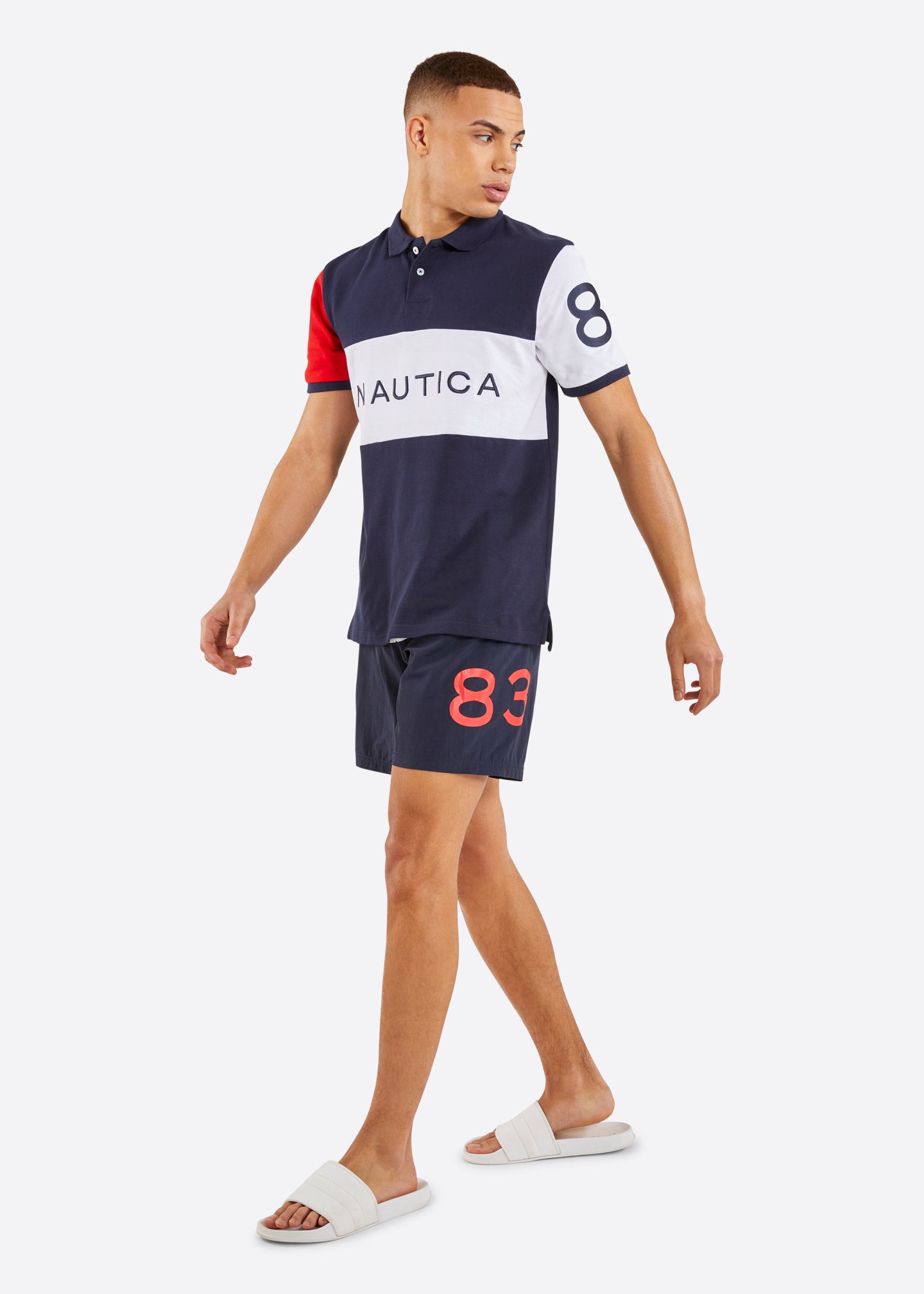 Nautica Ace 6" Swim Short - Dark Navy - Full Body