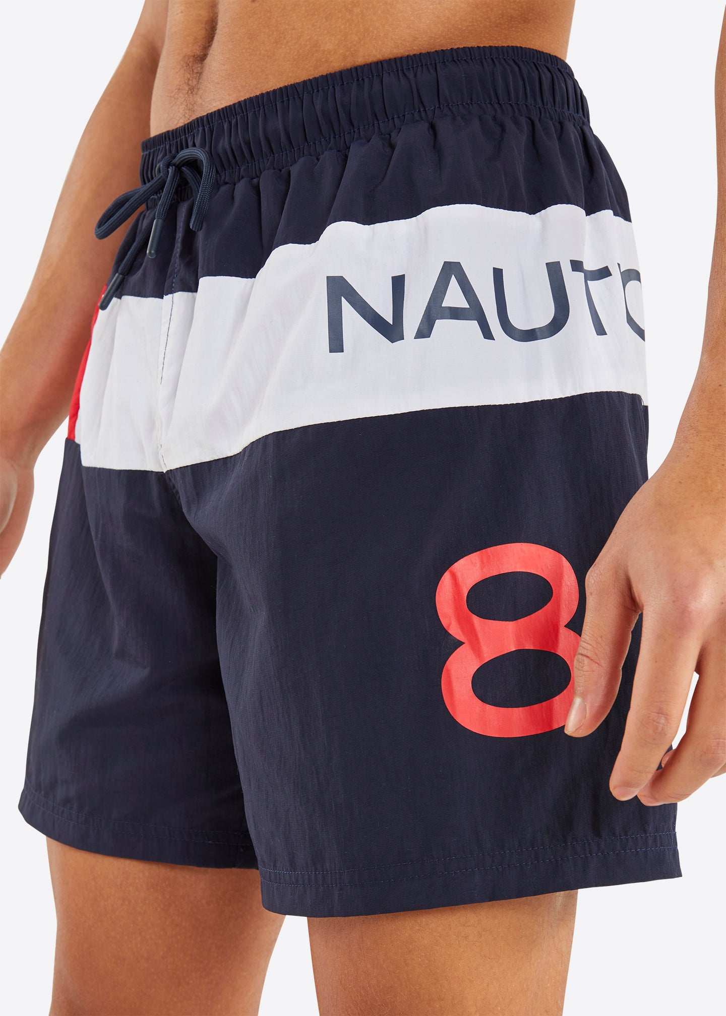 Nautica Ace 6" Swim Short - Dark Navy - Detail