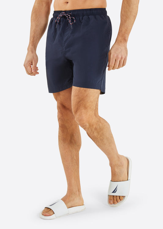 Nautica Nygard Big & Tall Swim Short - Dark Navy - Front