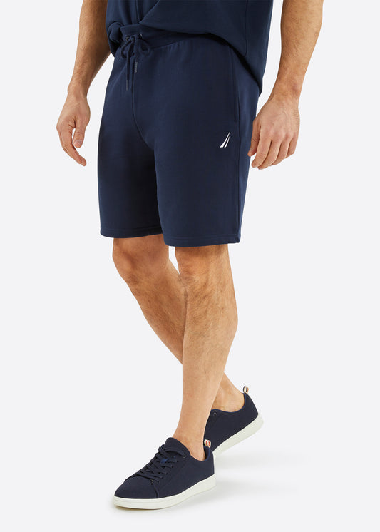 Nautica Sawton Big & Tall Fleece Short - Dark Navy - Front