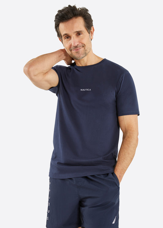 Nautica Smithson B&T T-Shirt - Dark Navy - Front