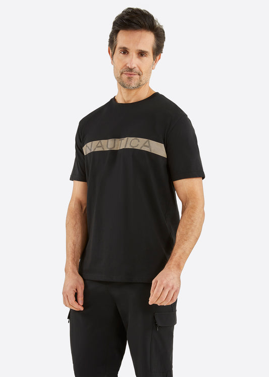 Nautica Rempton Big & Tall T-Shirt - Black - Front 