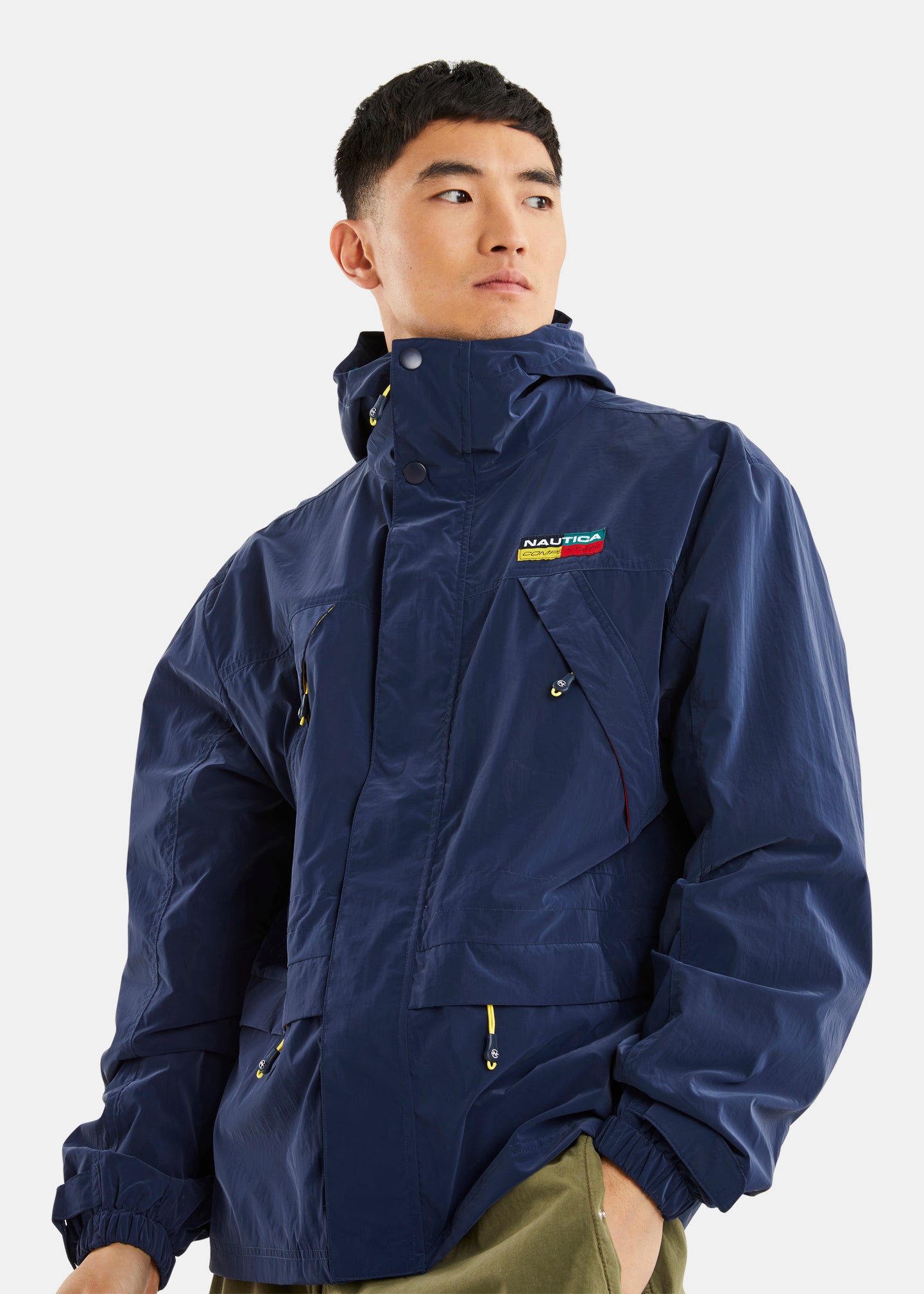 NAUTICA Men's Hooded Jacket Trench Loose Plus Size Hiking Jacket Outdoor  Sport Fishing Waterproof Coat Sport Men's raincoat - AliExpress