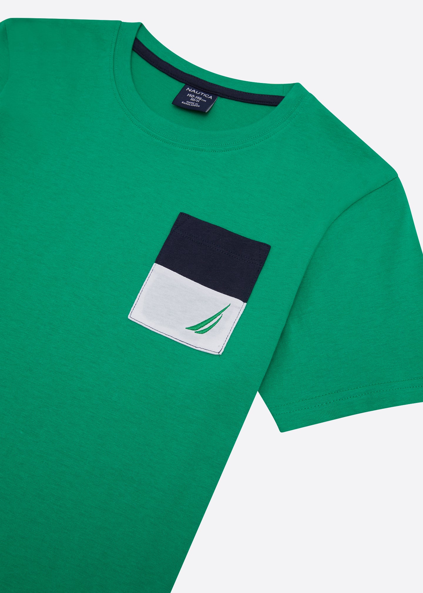 Nautica Junior Bryce T-Shirt - Green - Detail