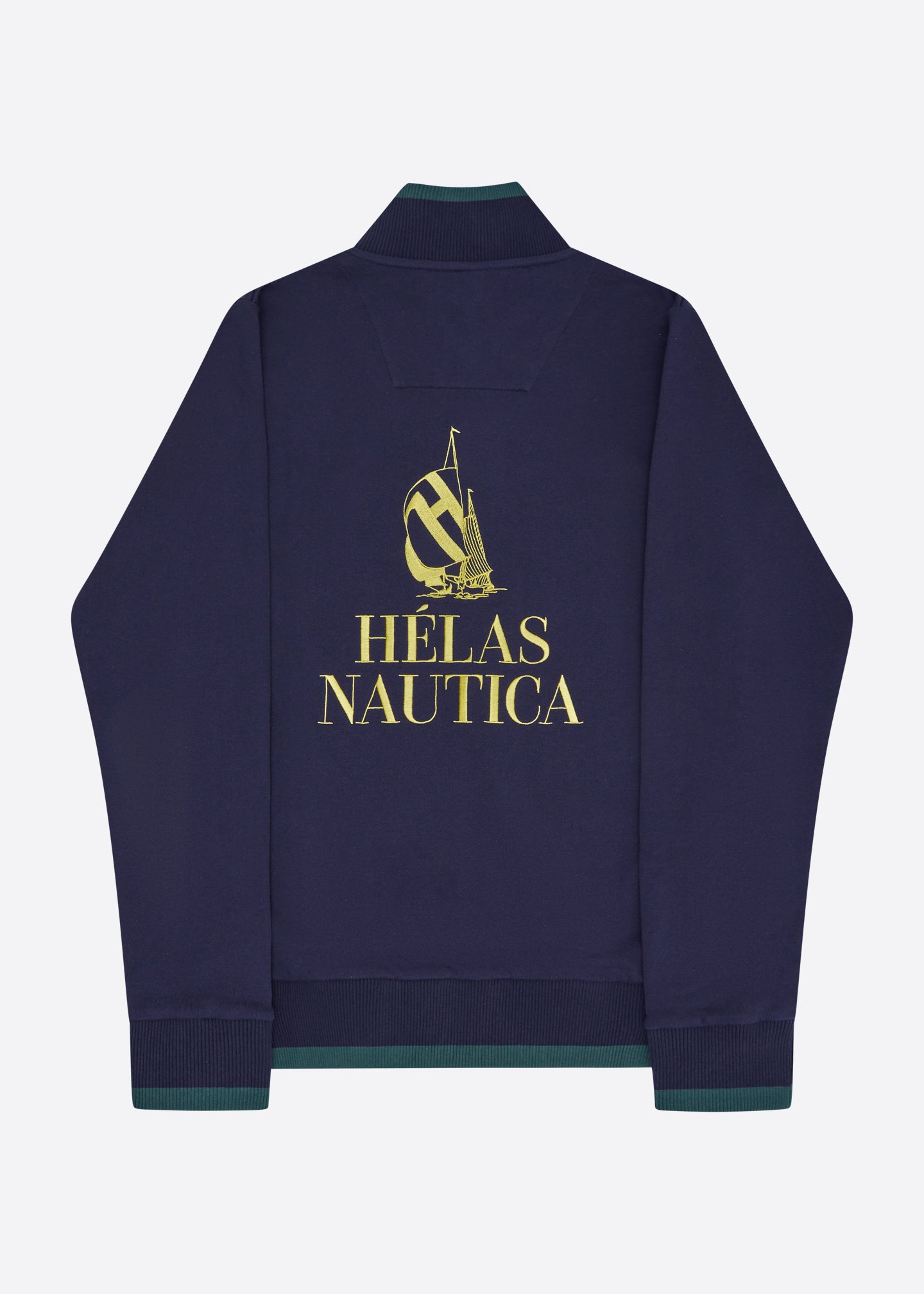 Nautica x Helas Rainier Quarter Zip Top - Dark Navy - Back