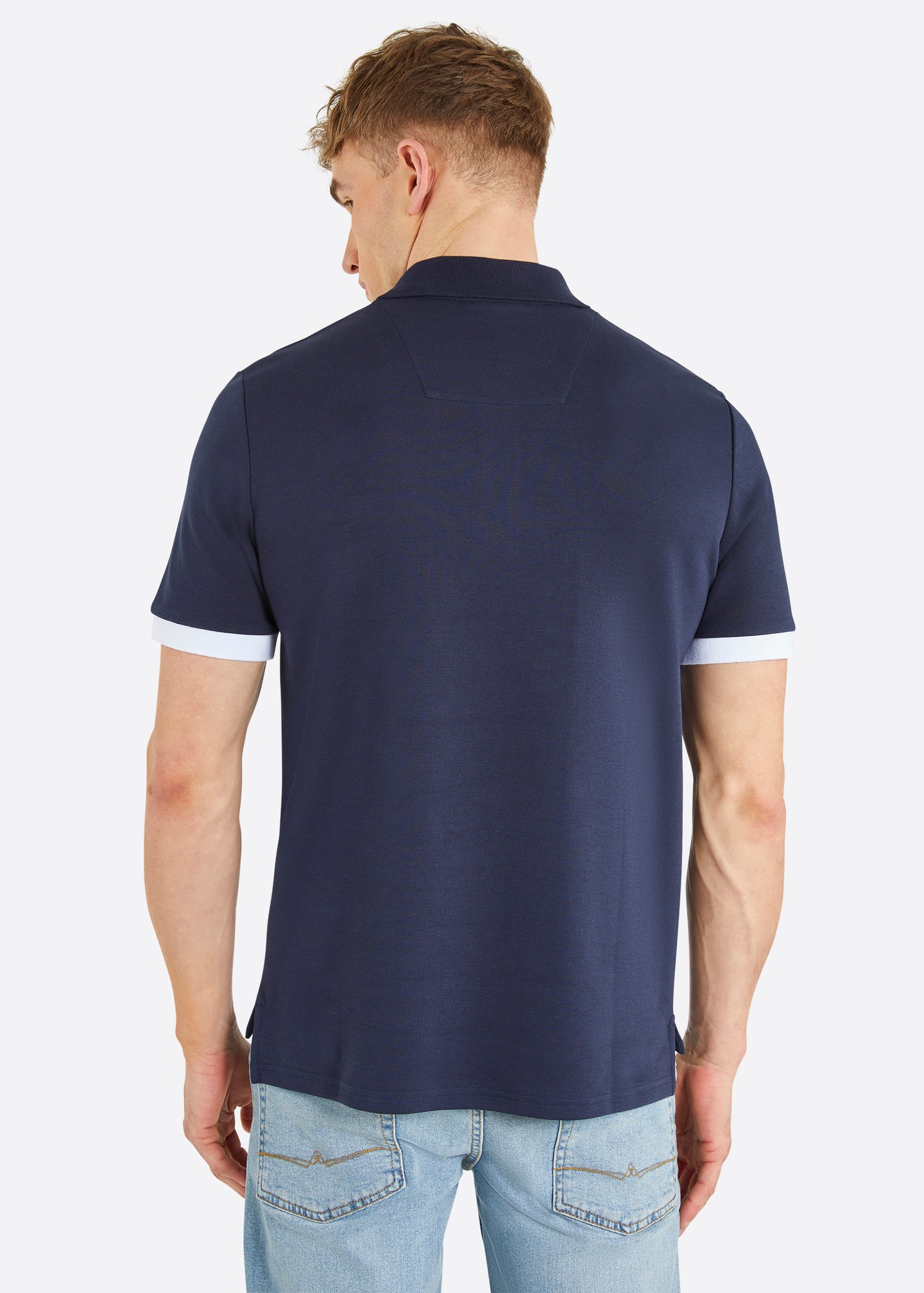 Nautica Halifax Polo Shirt - Dark Navy - Back