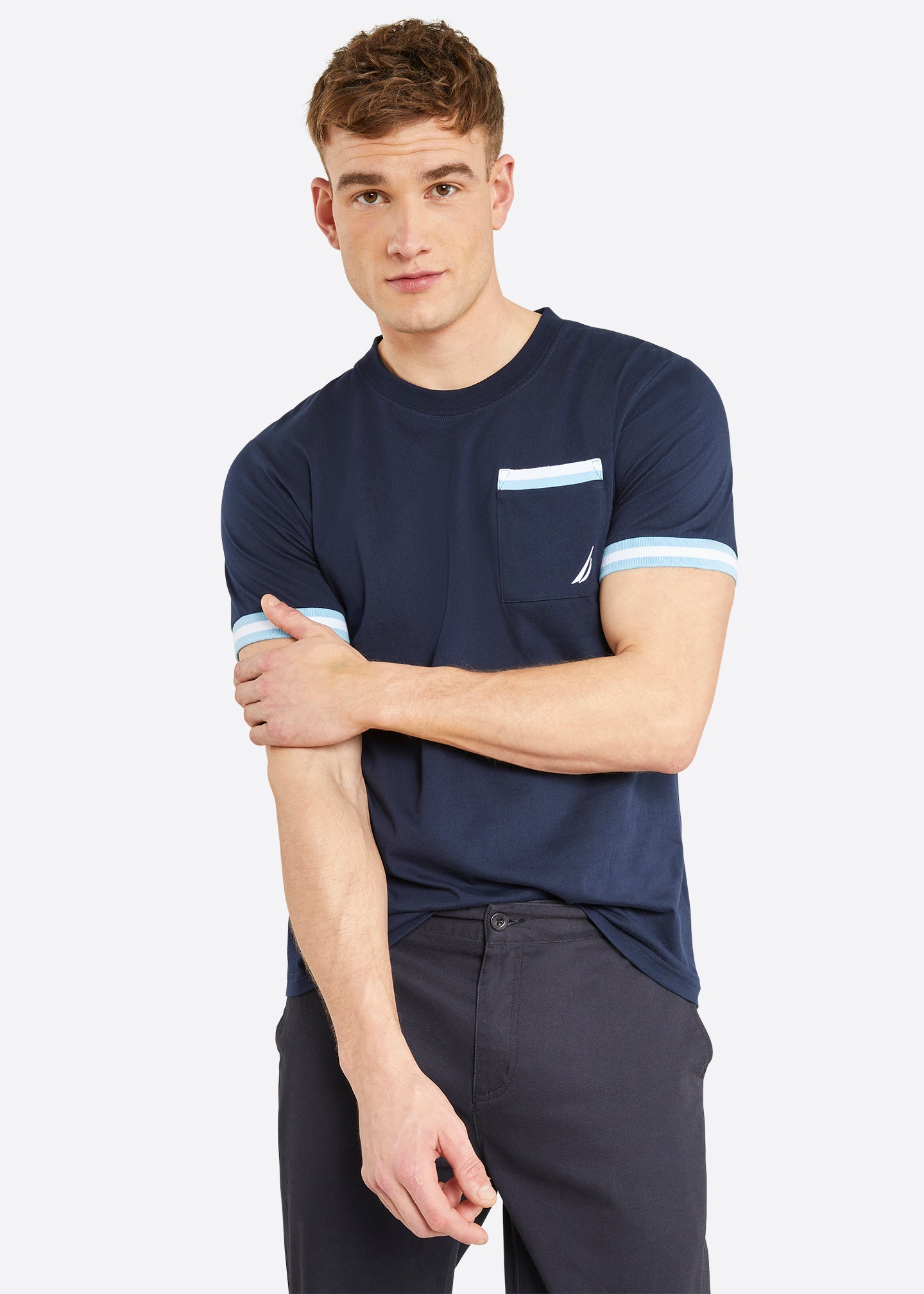 Nautica Powell T-Shirt - Dark Navy - Front