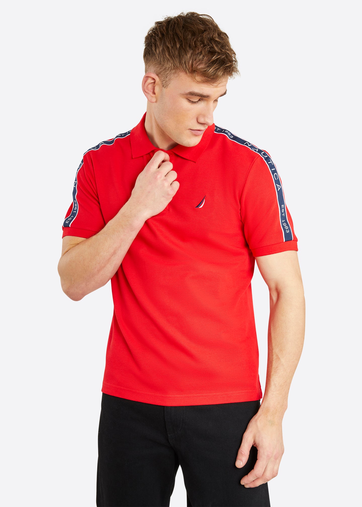 Nautica Connolly Polo Shirt - True Red - Front