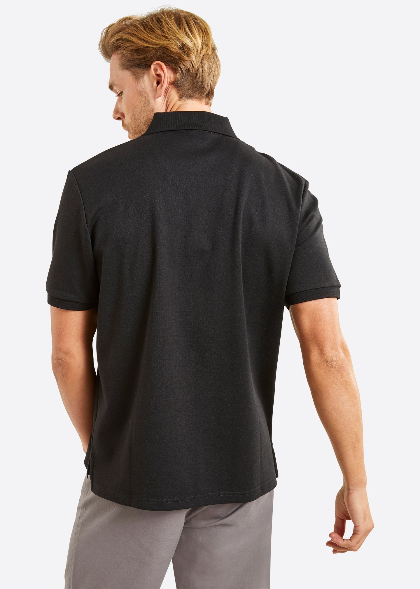 Nautica Princeton Polo Shirt - Black - Back