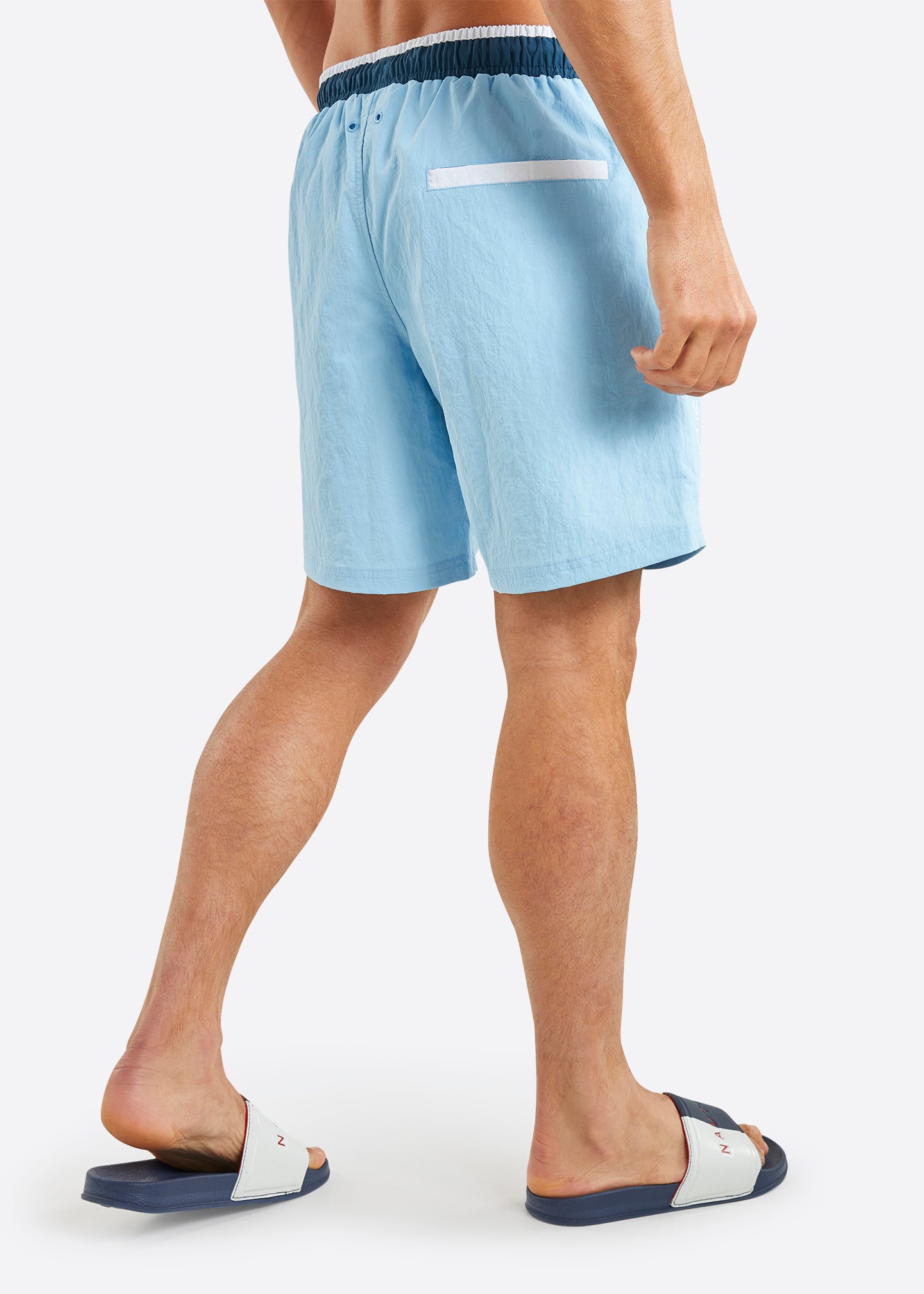 Nautica Arian 6" Swim Short - Sky Blue - Back