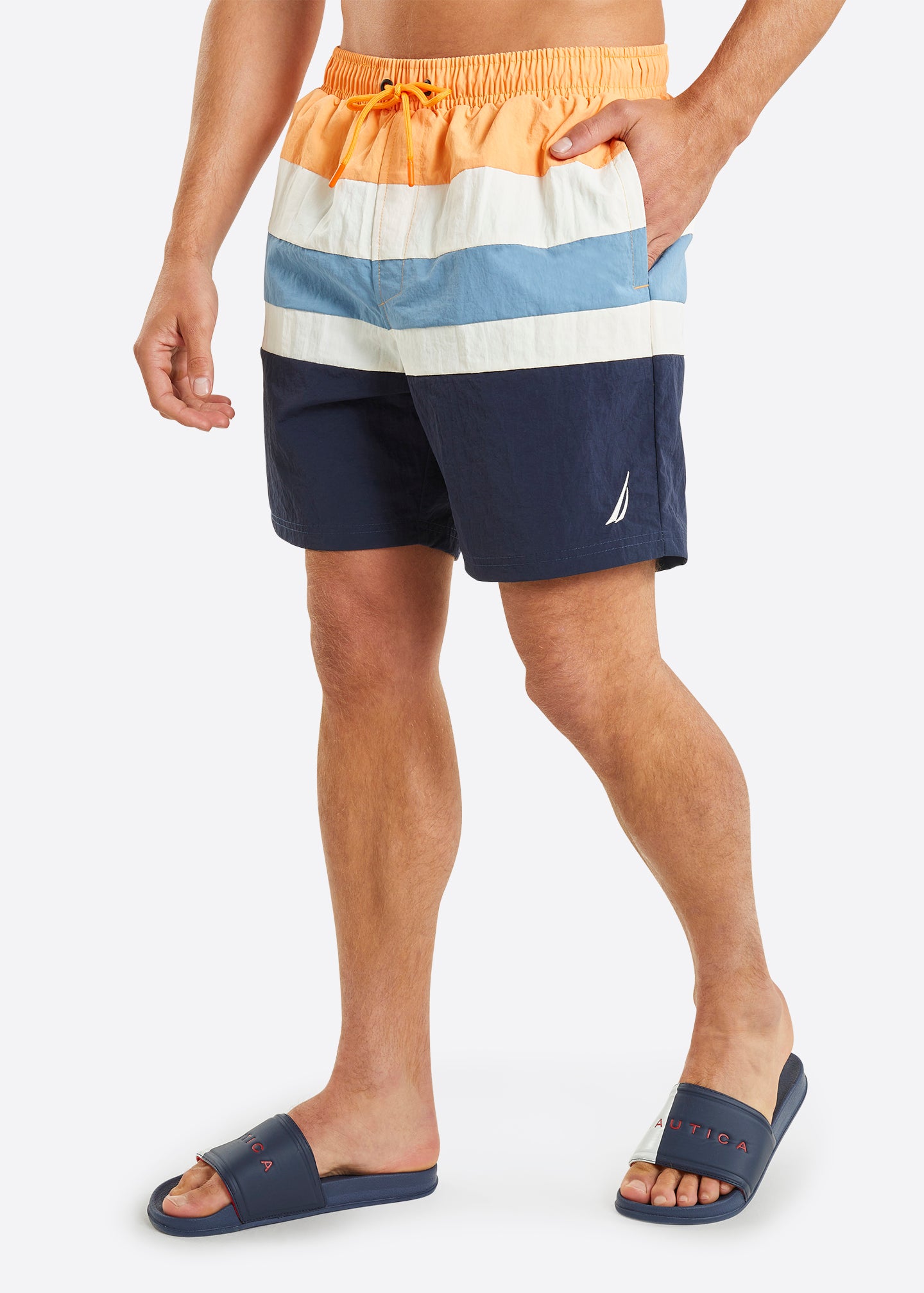 Nautica Quebec 6" Swim Short - Apricot - Front