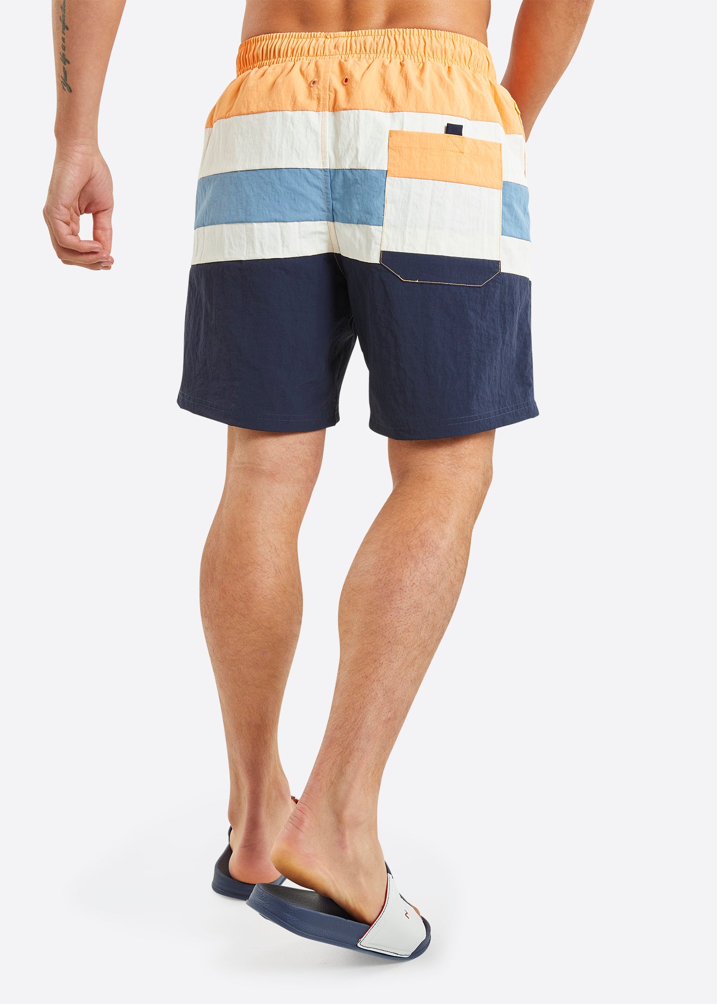 Nautica Quebec 6" Swim Short - Apricot - Back