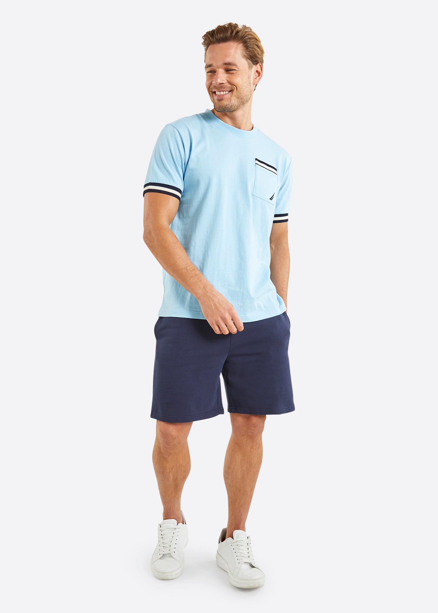 Nautica Powell T-Shirt - Sky Blue - Full Body