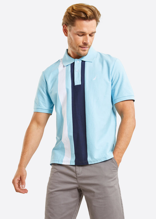 Nautica Cambridge Polo Shirt - Sky Blue - Front