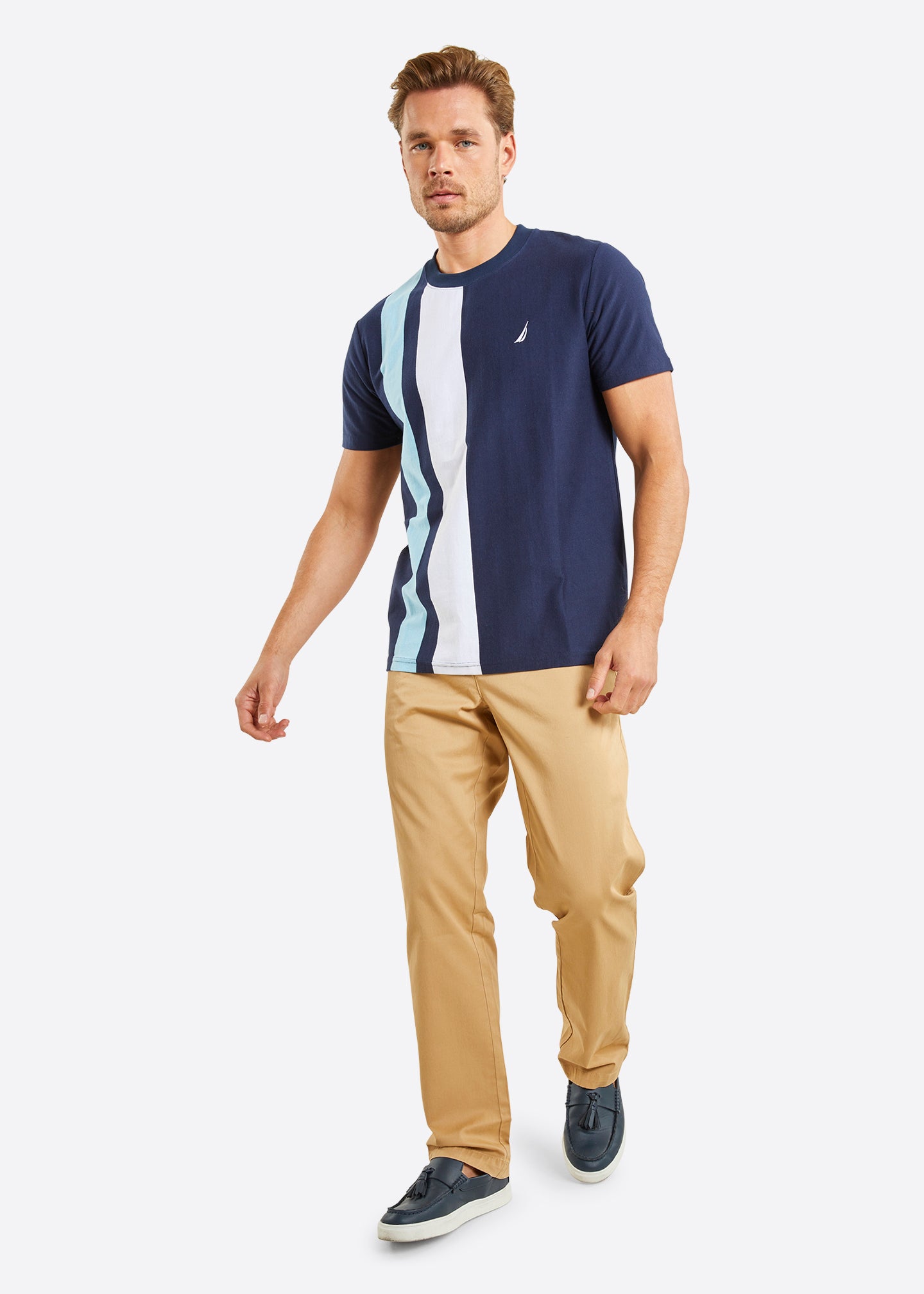 Nautica Ottawa T-Shirt - Dark Navy - Full Body 