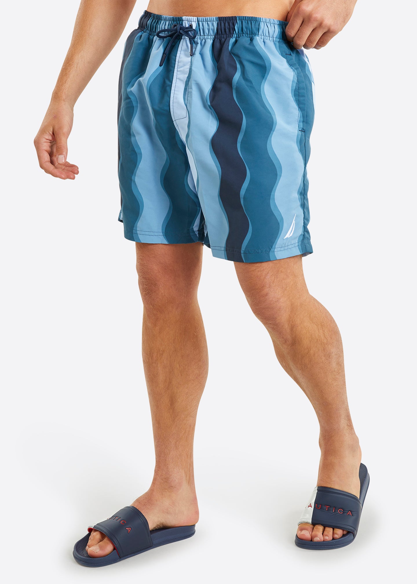 Nautica Sudbury 6" Swim Short - Teal - Front