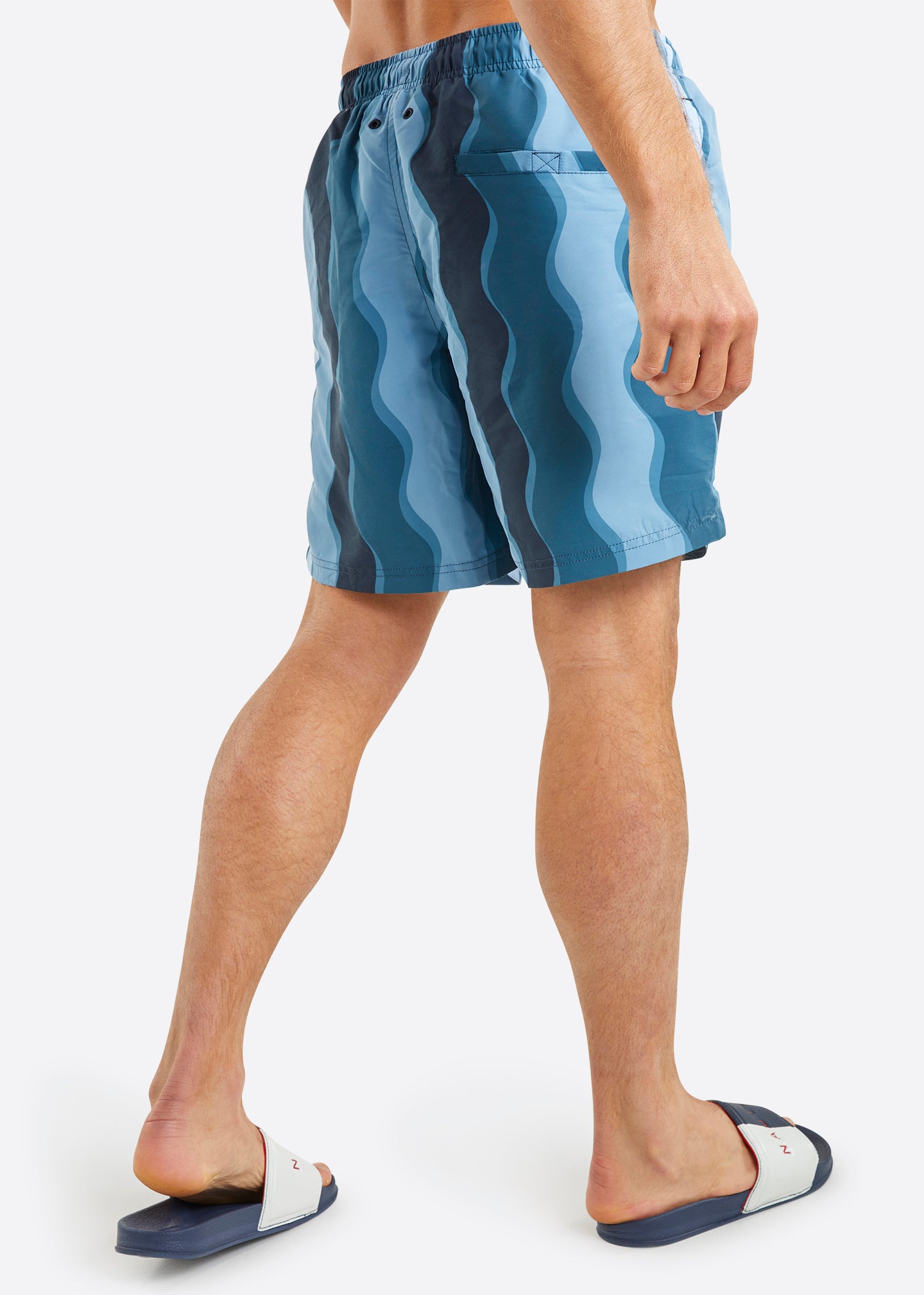 Nautica Sudbury 6" Swim Short - Teal - Back