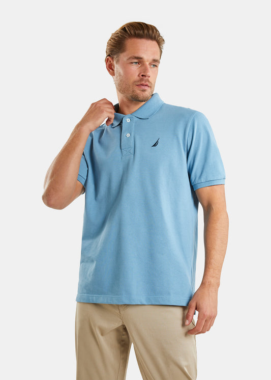 Nautica Tribeca Polo Shirt - Denim Blue - Front