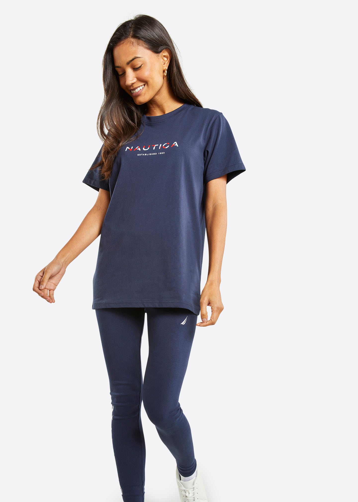 Nautica Airdrie T-Shirt - Dark Navy - Full Body