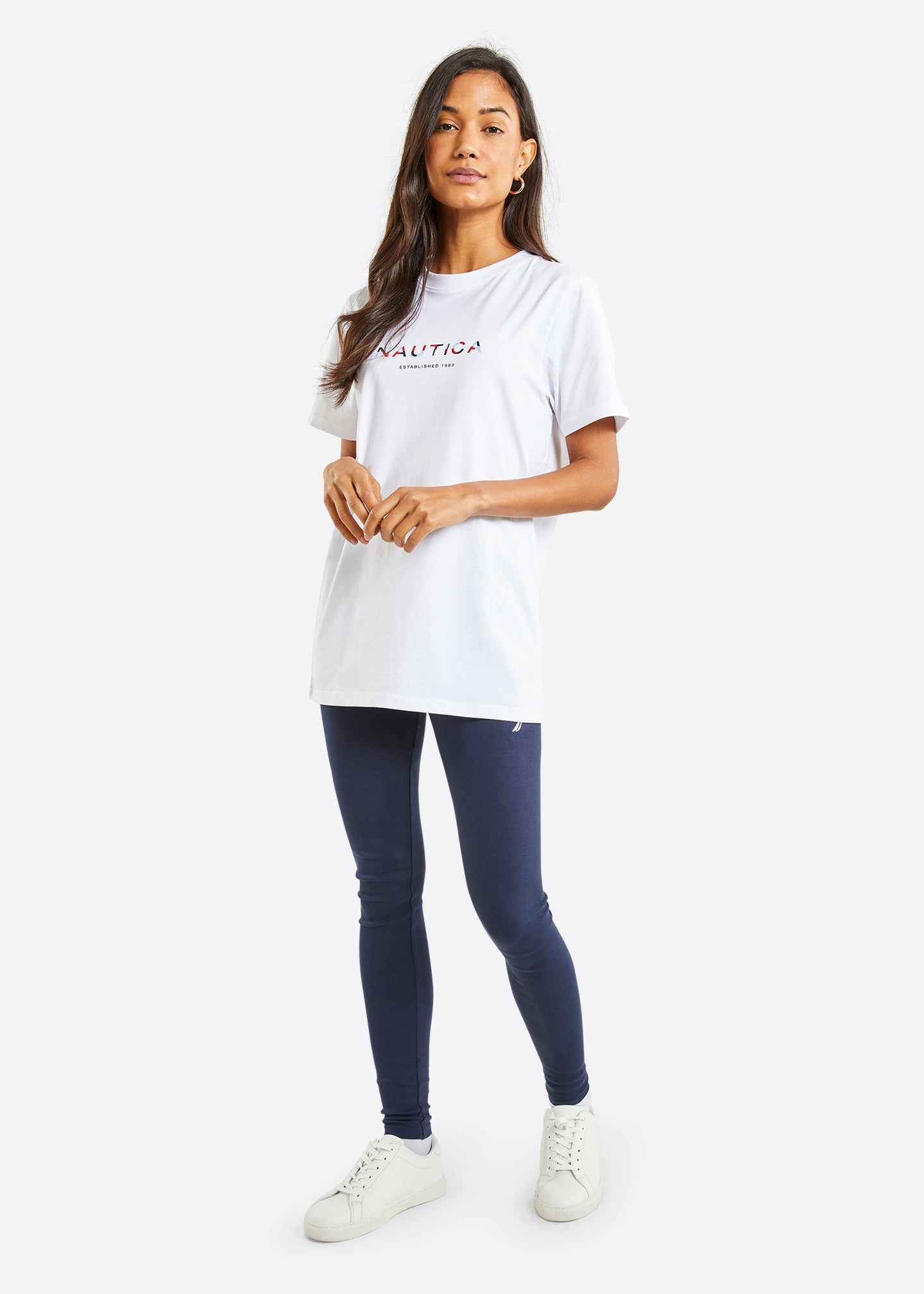 Nautica Airdrie T-Shirt - White - Full Body