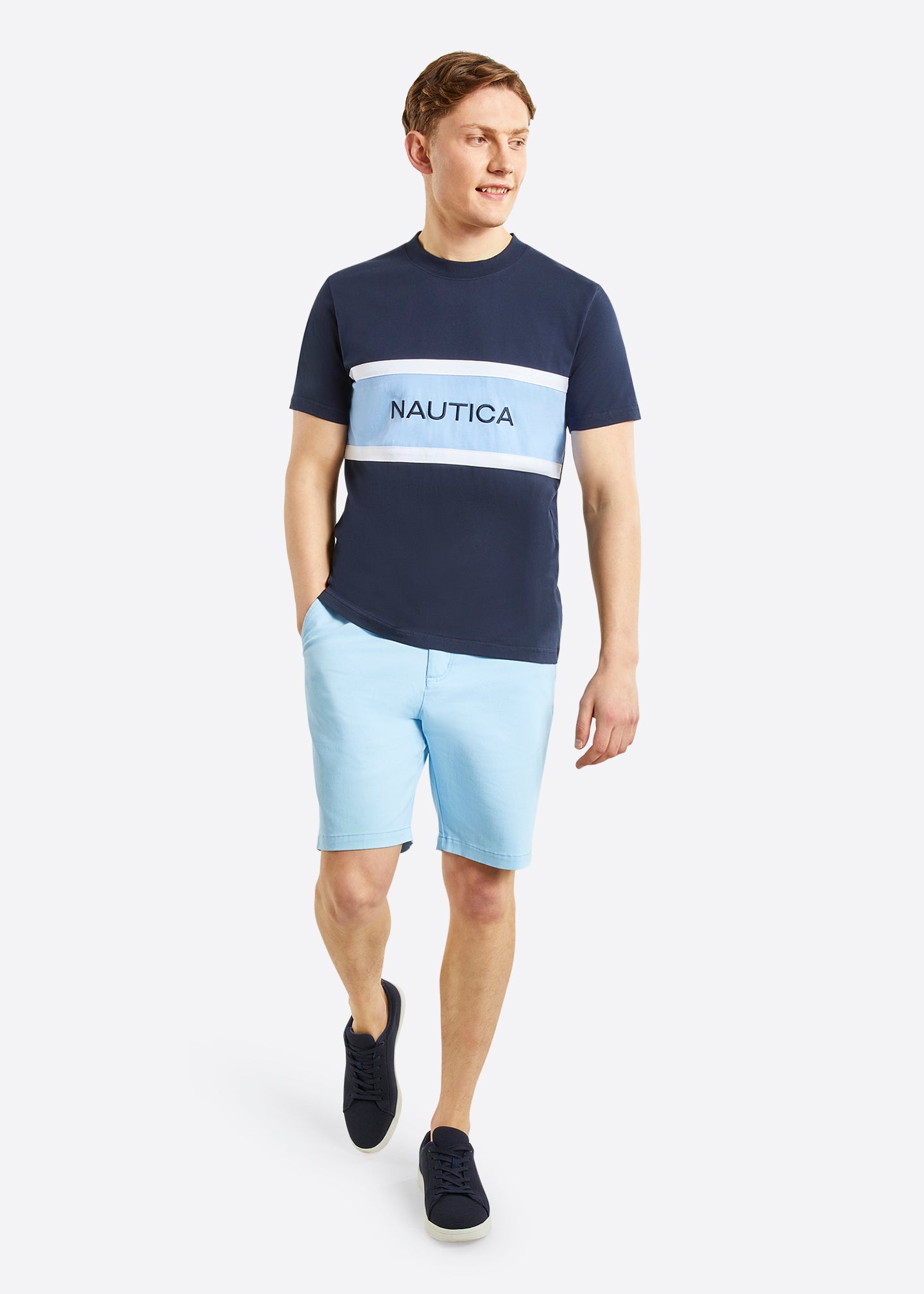 Nautica Henfield T-Shirt - Dark Navy - Full Body