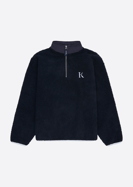 Nautica x Krost Sherpa Quarter Zip Top - Navy