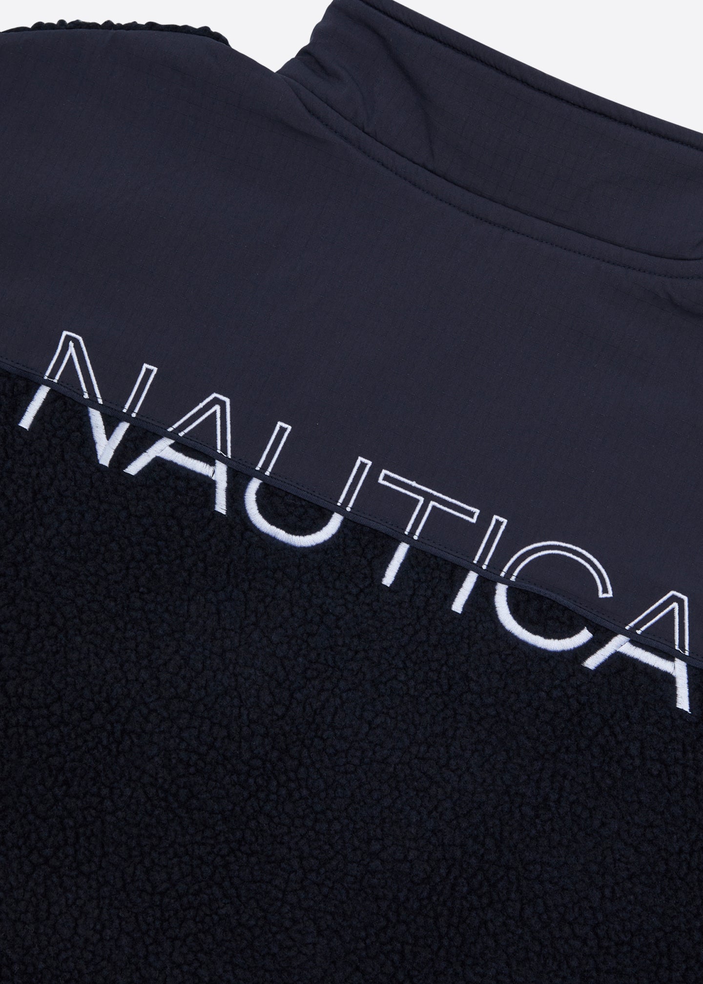 Nautica x Krost Sherpa Quarter Zip Top - Navy