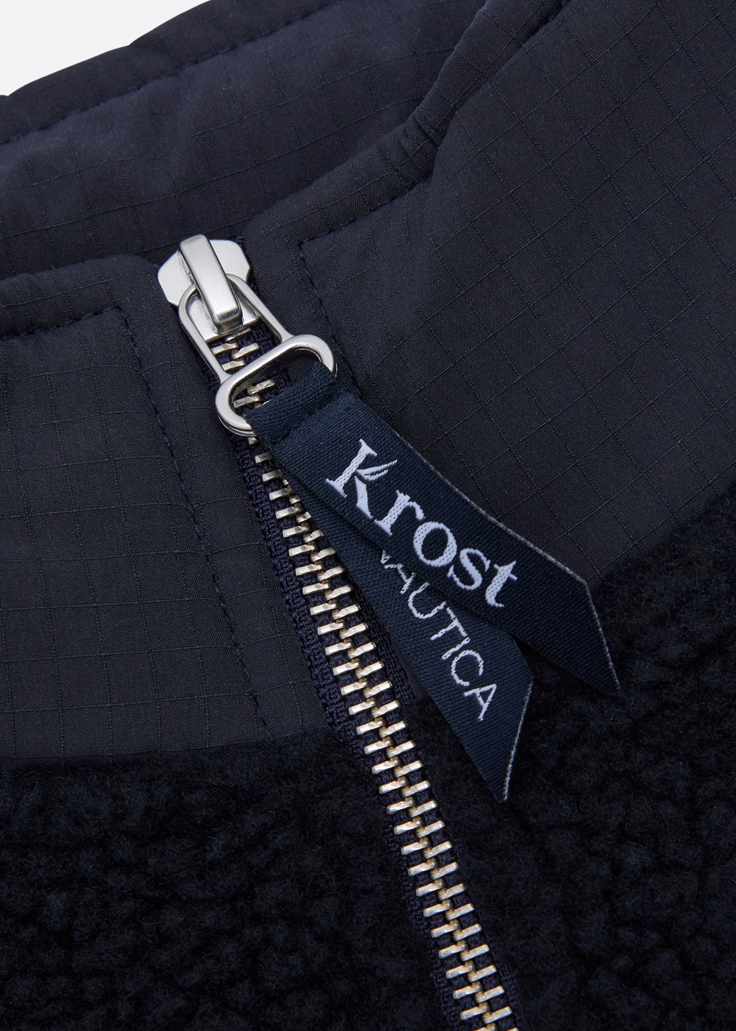 Nautica x Krost Sherpa Quarter Zip Top - Navy