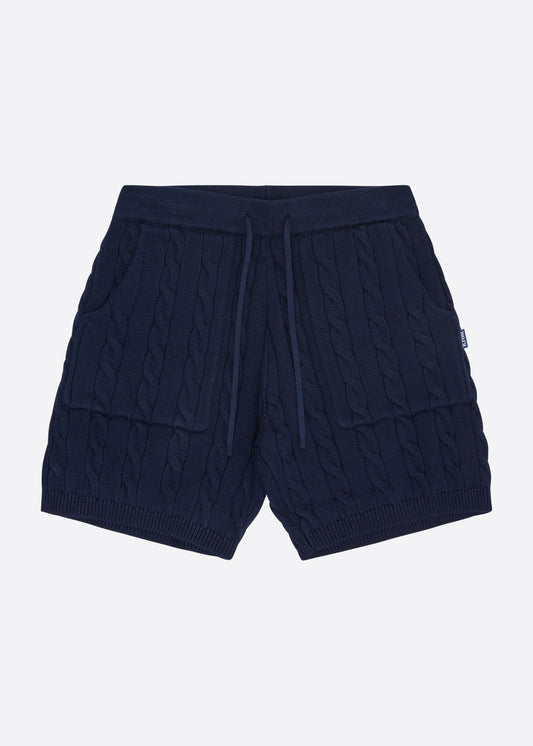 Nautica x Krost Cableknit Shorts - Navy