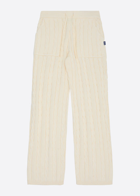 Nautica x Krost Baggy Cableknit Pants - White