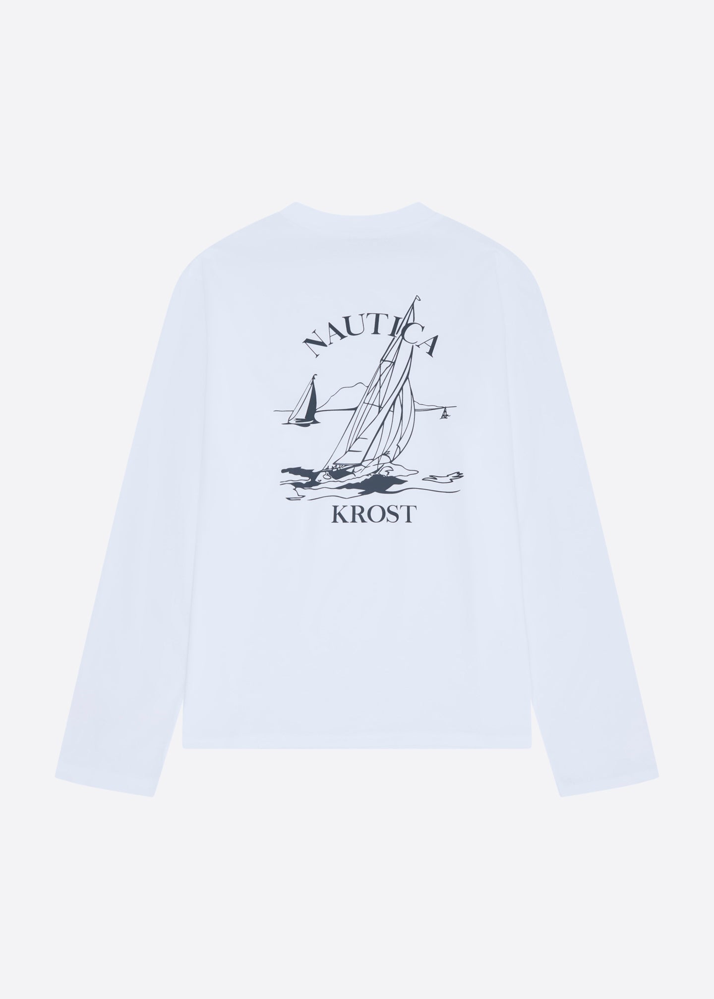 Nautica x Krost Graphic Long Sleeve T-Shirt - White