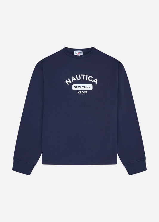 Nautica x Krost Logo Crewneck Sweatshirt - Navy