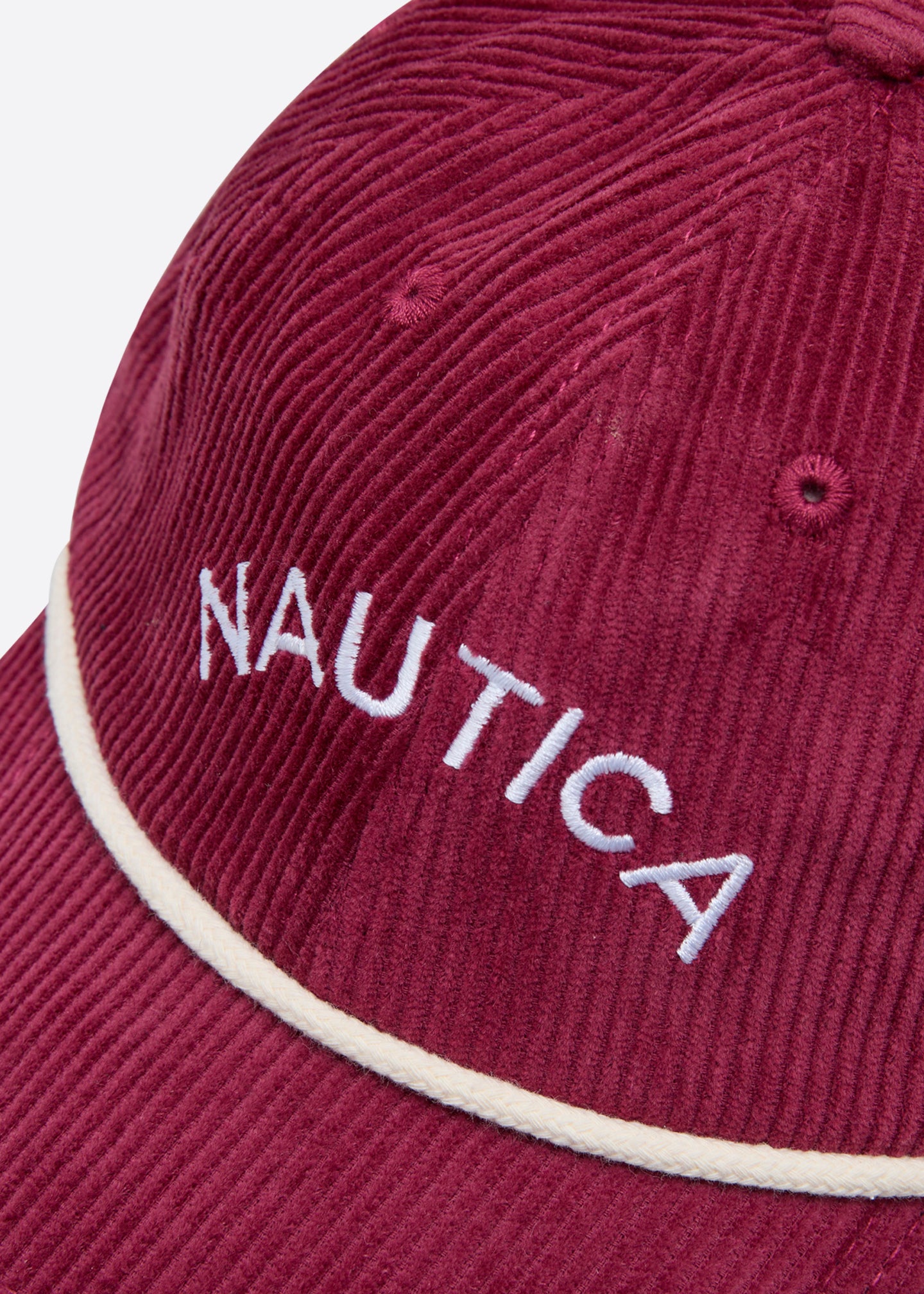 Nautica x Krost Corduroy Baseball Cap - Red