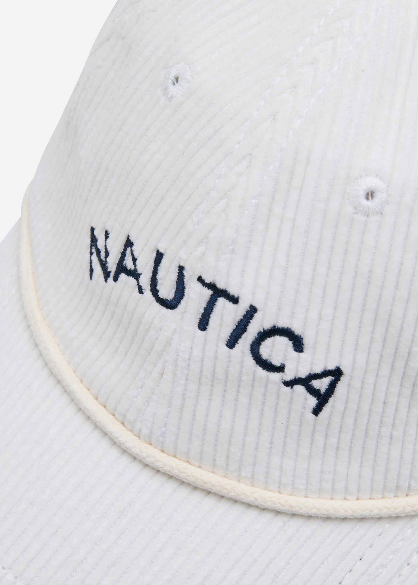 Nautica x Krost Corduroy Baseball Cap - White