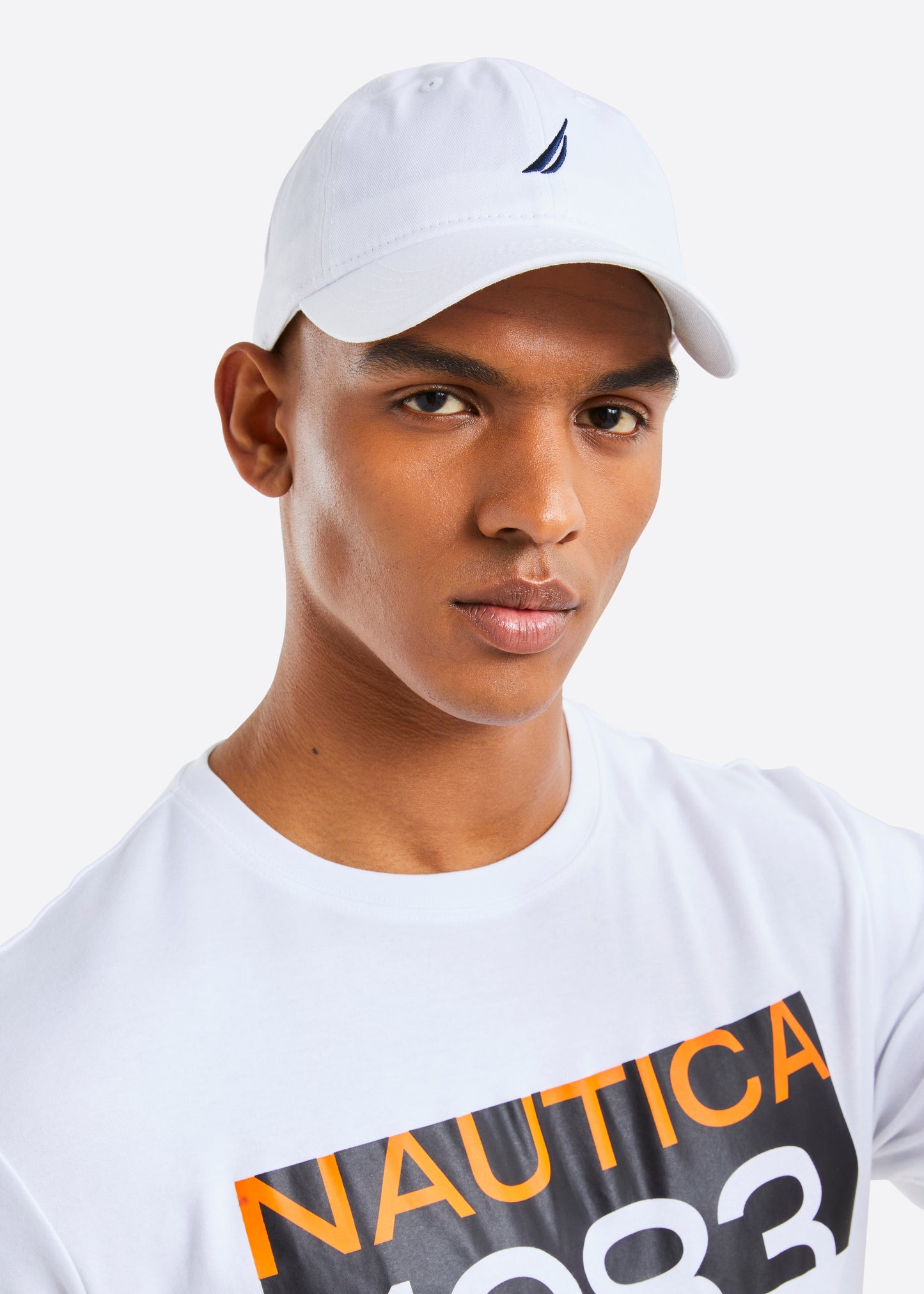 Nautica Ruck Strapback Cap - White - Front