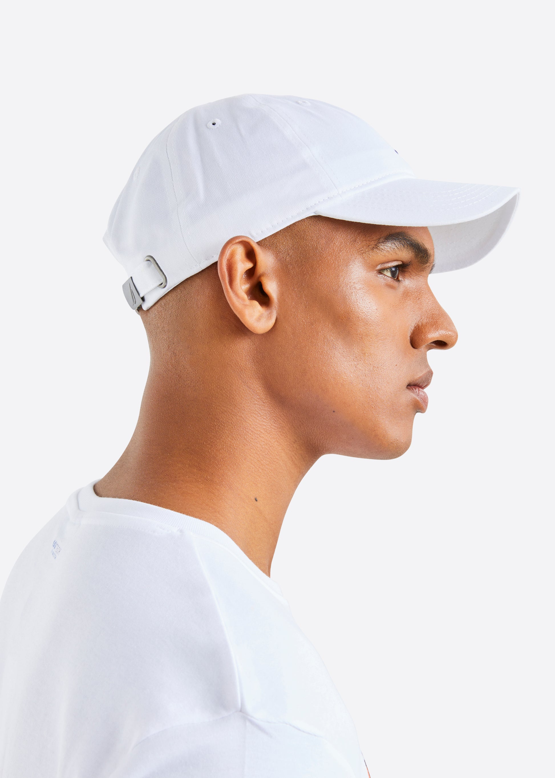 Nautica Ruck Strapback Cap - White - Side