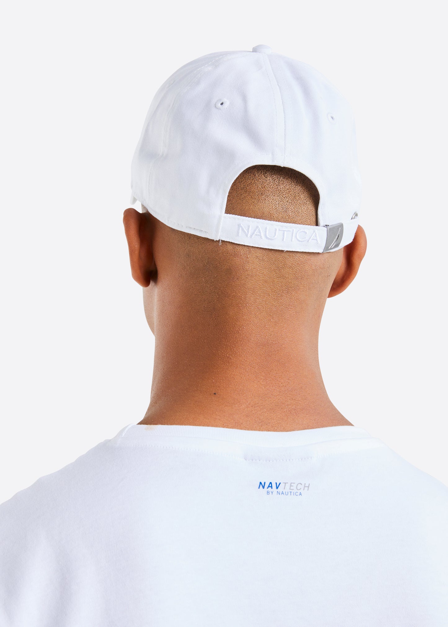 Nautica Ruck Strapback Cap - White - Back