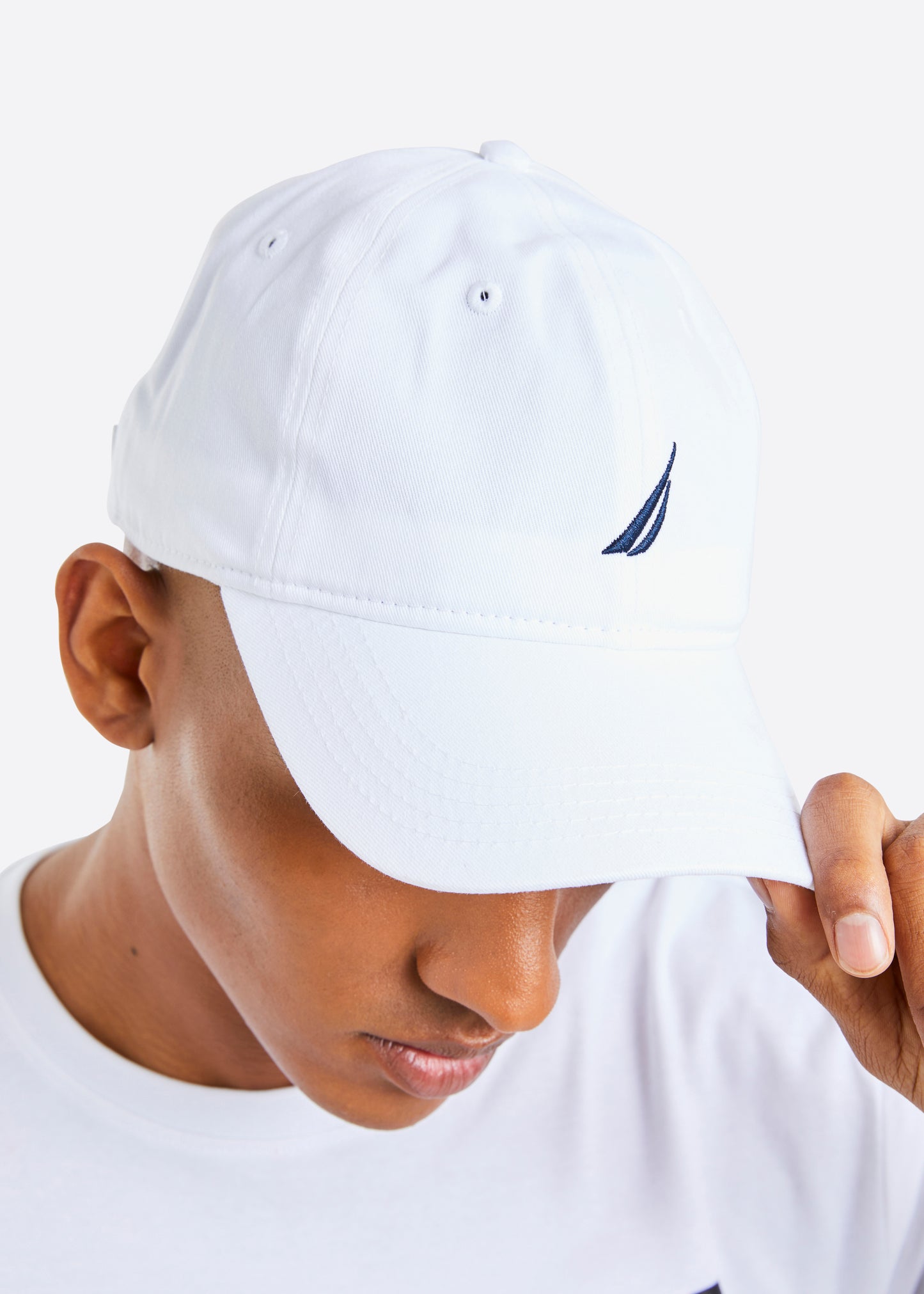 Nautica Ruck Strapback Cap - White - Detail